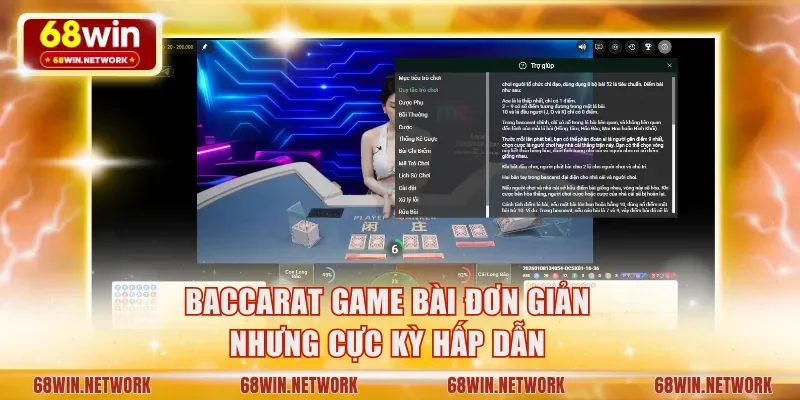 Baccarat game bài đơn giản nhưng hấp dẫn 