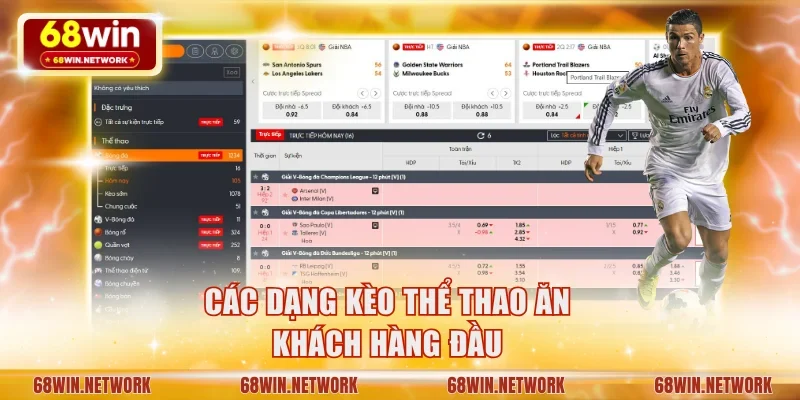 Các dạng kèo thể thao ăn khách hàng đầu