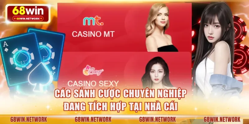 Các sảnh cược chuyên nghiệp đang tích hợp tại nhà cái
