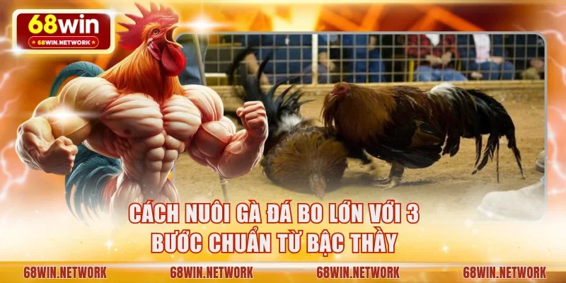 Cách nuôi gà đá bo lớn