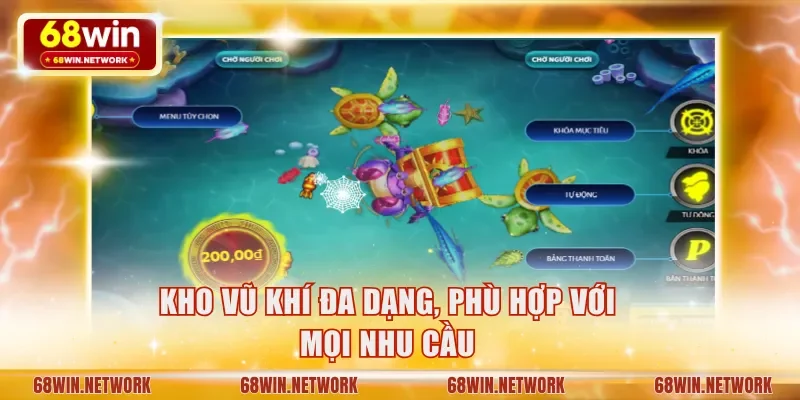 Kho vũ khí đa dạng đáp ứng mọi nhu cầu sử dụng 